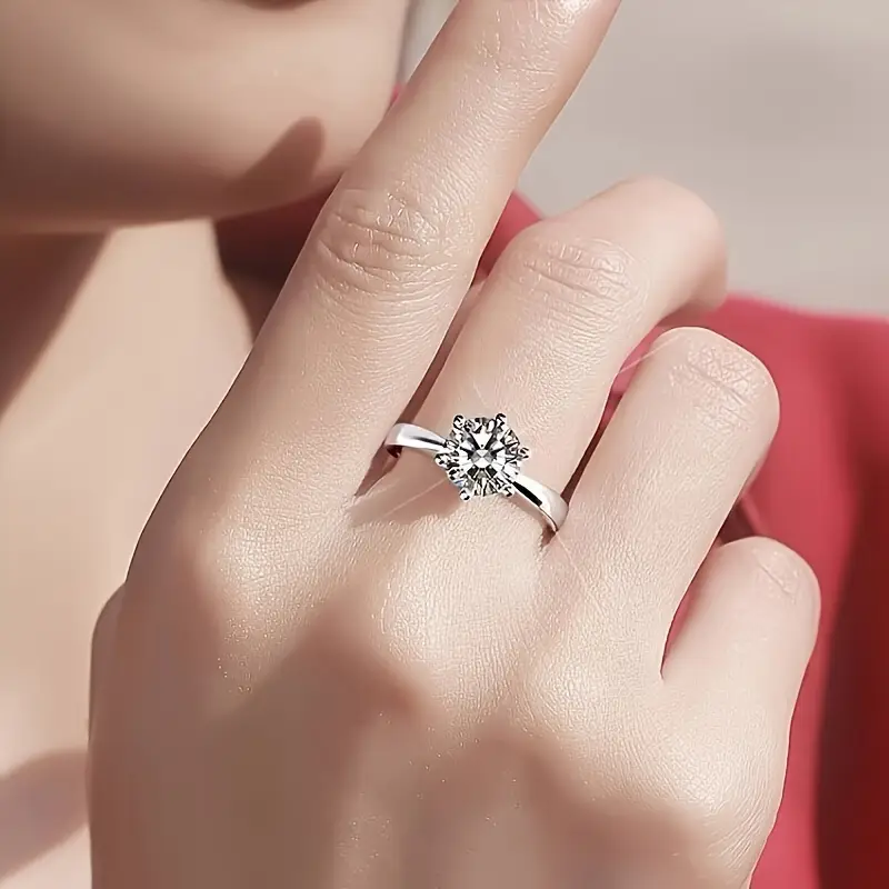 Luxury Style Inlaid Zirconia Ring With Gift Box For Daily Casual