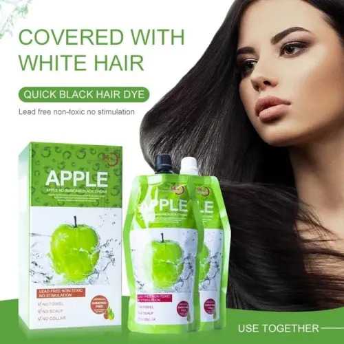 Apple Hair Color Cream 96 Natural Black Ammonnia Free